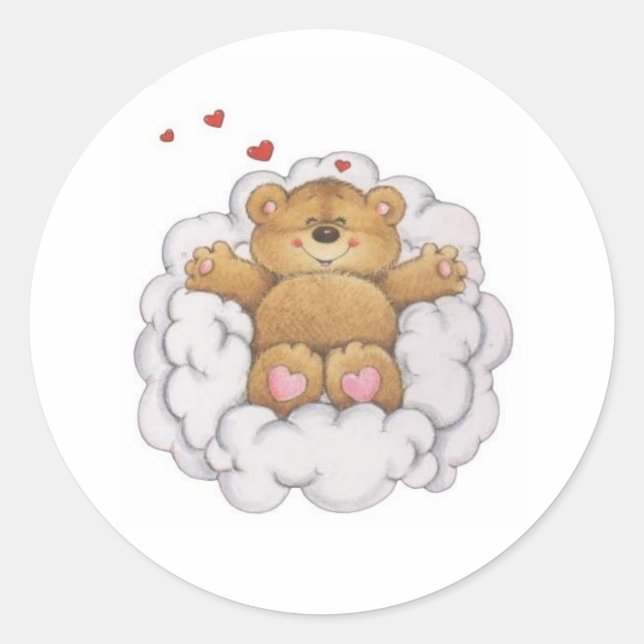 Sticker Rond Dreaming Teddy (Devant)