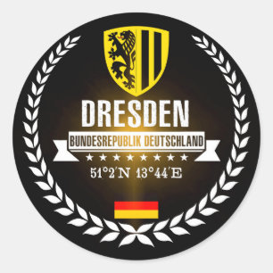 Sticker Rond Dresden
