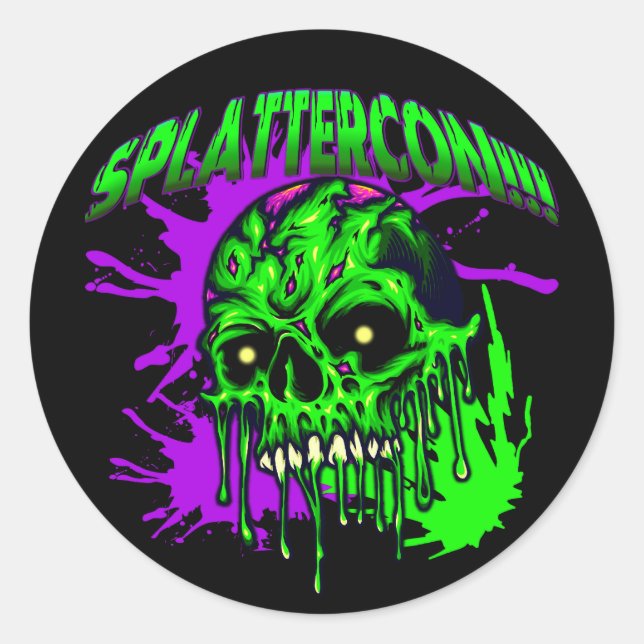 Sticker Rond Dresden Fans SplatterCon (Devant)