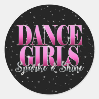 Sticker Rond Drill Dance Team Sparkle