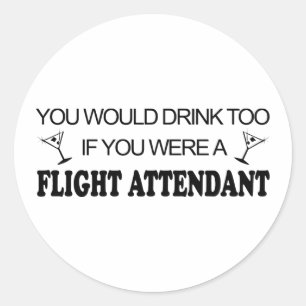 Sticker Rond DrinkToo - Agent de bord