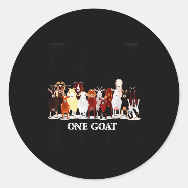Sticker Rond Driving my husband crazy one goat time (Devant)