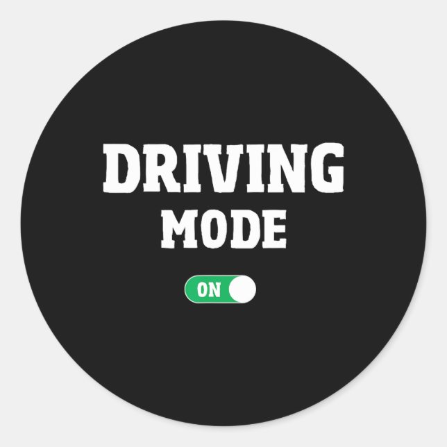 Sticker Rond Driving School Test - Funny Driver's License Drivi (Devant)