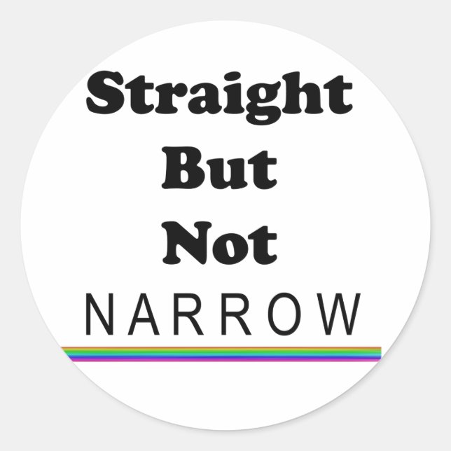 Sticker Rond Droit Mais Pas Étroit (Devant)