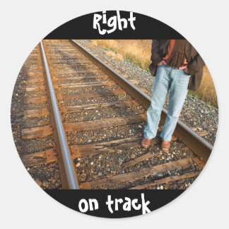 Sticker Rond droit sur la voie