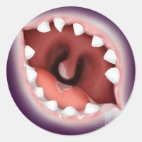 Droite Rabide Bouche Zombie