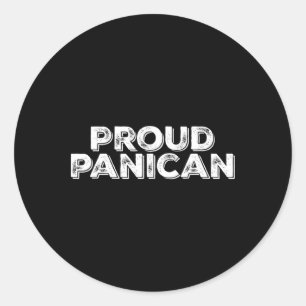 Sticker Rond Droits de douane Trump drôles fiers Panican 1
