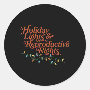 Sticker Rond Droits De Reproduction Lumières Et Droits De Repro