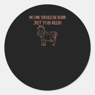 Sticker Rond Droits des animaux