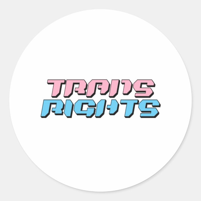Sticker Rond Droits des Trans (Devant)