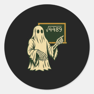 Sticker Rond Drôle 67 Mème Racine carrée 4489 Argot Prof de mat