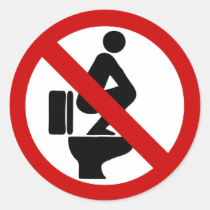 Sticker Rond Drôle AUCUNS pieds sur le ⚠ thaïlandais de signe