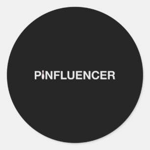 Sticker Rond Drôle Bowling Design Pinfluencez Pour Bowlers