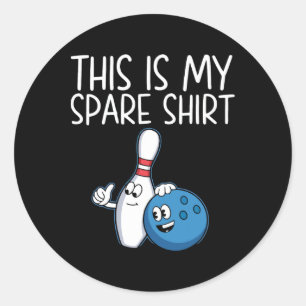 Sticker Rond Drôle Bowling Présente Pour Hommes Femmes Cool Bow
