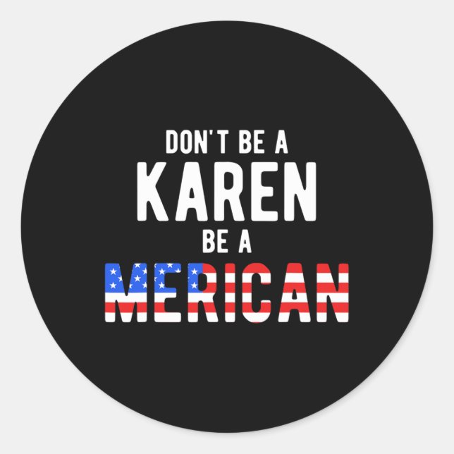 Sticker Rond Drôle cadeau 4 juillet Design pour la fête de l'in (Devant)