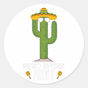 Sticker Rond Drôle Cinco De Mayo Fiesta Mème Dit Nacho