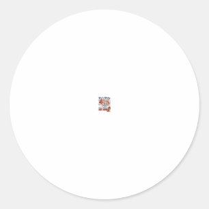 Sticker Rond Drôle de 4 juillet Hot Dog Vintage Conception de T