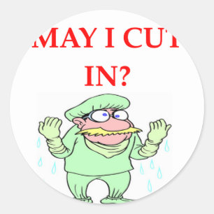 Sticker Rond drôle de blague de médecin