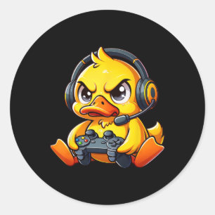 Sticker Rond Drôle de Ck à l'école pour garçons et filles gamer