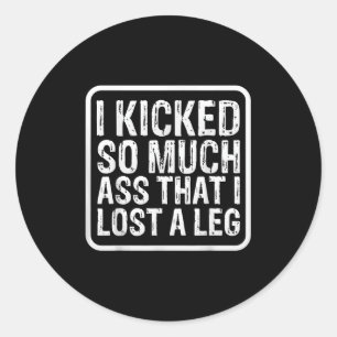 Sticker Rond Drôle De Dire Que J'Ai Tellement Gâché Que J'Ai Pe