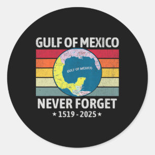 Sticker Rond Drôle de golfe des États-Unis d'Amérique golfe du 