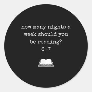 Sticker Rond Drôle de livre 67 Meme amateur & Humour de lecture