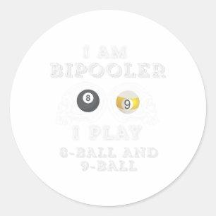 Sticker Rond Drôle Dit Bipooler Jouer 8 Ballons Et 9 Ballons Ho