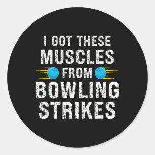 Sticker Rond Drôle Je Me Suis Fait Ces Muscles En Faisant Des S
