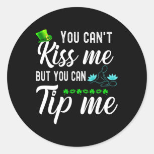 Sticker Rond Drôle Jour de la Saint Patrick Tee Mage Therapist
