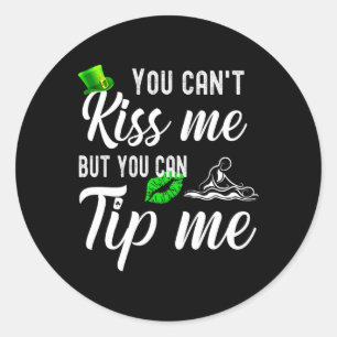 Sticker Rond Drôle Jour de la Saint Patrick Tee Mage Therapist 