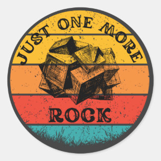 Sticker Rond Drôle Juste Une Autre Géologie Rock