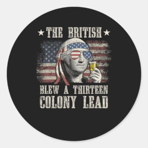 Sticker Rond Drôle, Les Britanniques Ont Blessé Une Colonie De