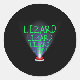 Sticker Rond Drôle Lizard Trending Meme T-shirt.png