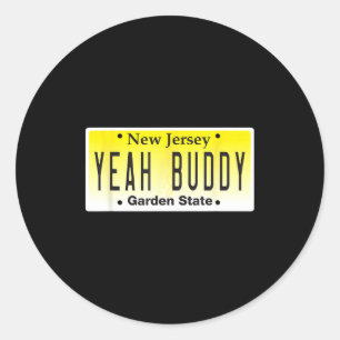 Sticker Rond Drôle ouais buddy Pauly D Jersey Shore Seaside Hei