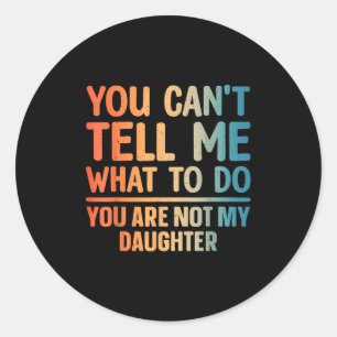 Sticker Rond Drôle Papa Design Pour Père Papa Papa Papa Hommes