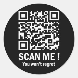 Sticker Rond Drôle Qr Scan Me Président Trump 4547 Trump Dancin