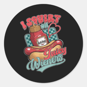 Sticker Rond Drôle Raunchy Adulte Humour brut Embarrassant Ga S