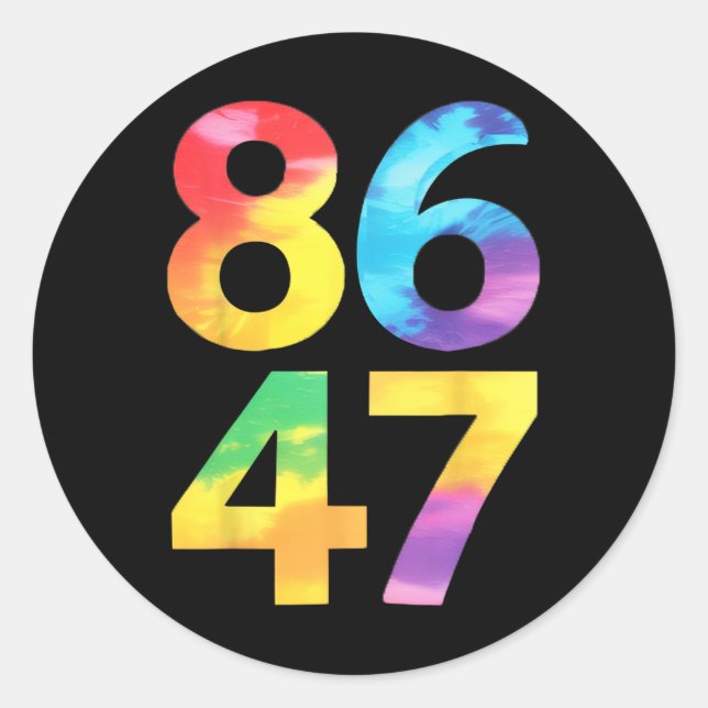 Sticker Rond Drôle résister 8647 Fan libéral (Devant)