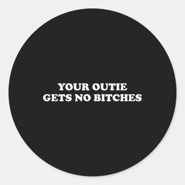 Sticker Rond Drôle Séparation Mème Votre Outil N'Obtient Pas Es (Devant)