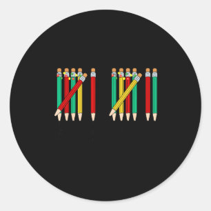 Sticker Rond Drôle Six Sept 6 7 Meme Gen Alpha 67 Si Vous Savez