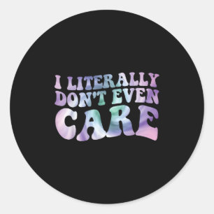 Sticker Rond Drôle Soeur pour les femmes Graphisme Je ne suis p