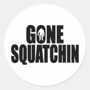 Sticker Rond Drôle SQUATCHIN Design spécial *BOBO* Edition