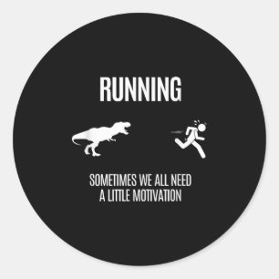 Sticker Rond Drôle Tee Hilarious Pour Une Meilleure Course Et M