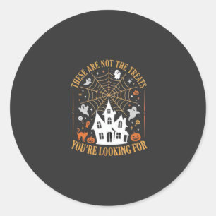 Sticker Rond Drôles de friandises d'Halloween Fantôme Conceptio
