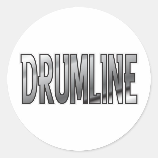 Sticker Rond Drumline Chrome (Devant)