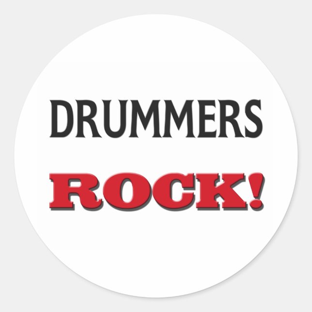 Sticker Rond Drummers (Devant)