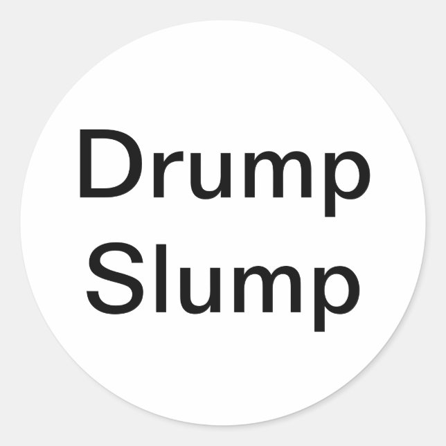 Sticker Rond Drump Slump Comic Splash-Art Hankamer Artjunkhaus (Devant)