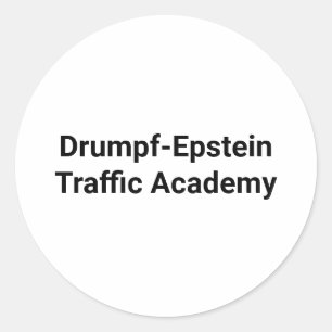 Sticker Rond Drumpf-Epstein Traite Hankamer Artjunkhaus