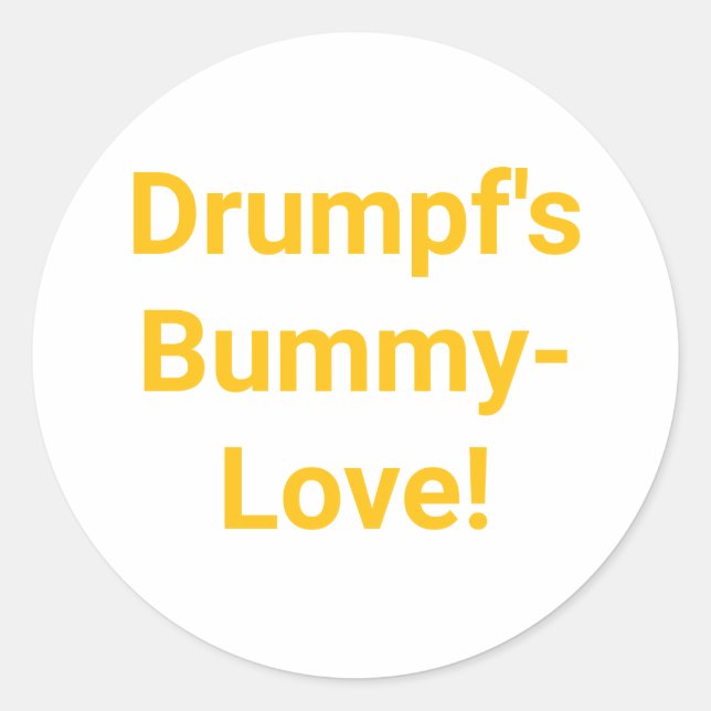 Sticker Rond Drump's Bummy-Love Jeff Hankamer Artjunkhaus Comic (Devant)