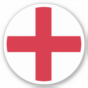 Sticker rond du drapeau anglais